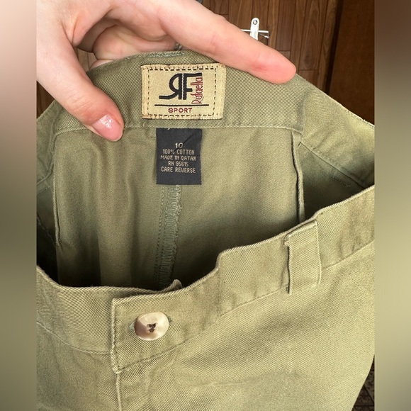 Vintage 90s Raffaella Green High-Waisted Long Line Shorts - Picture 6 of 6